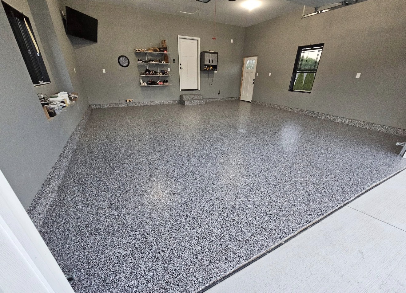 Finished garage floor