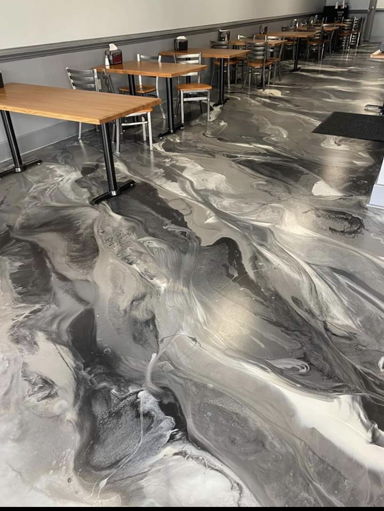 Metallic epoxy